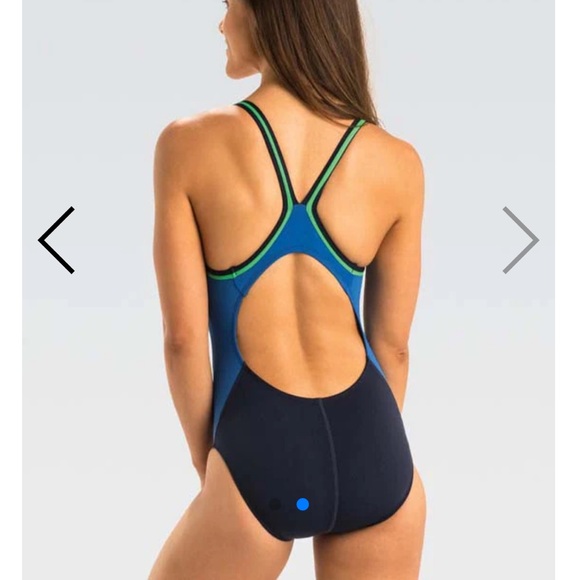 Dolfin Other - Womens RELIANCE Navy/Blue/Green Colorblock DBX Back Bathing Suit NWT S 7/8 (34)
